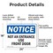 Signmission Not An Entrance Use Front Door OSHA Notice Sign, Aluminum, 24in W x 18in L, 2PK OS-2PACK-NS-A-1824-L-15152 - alternate 2